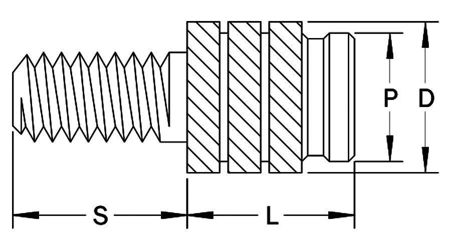 TSZS Insertos termoendurecíveis cravejados