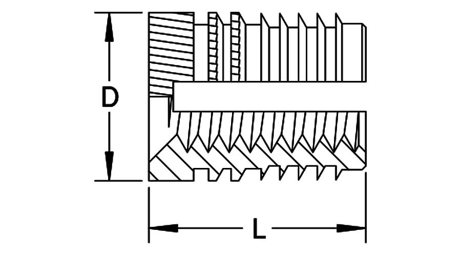 EFZ Insertos de aletas de expansão