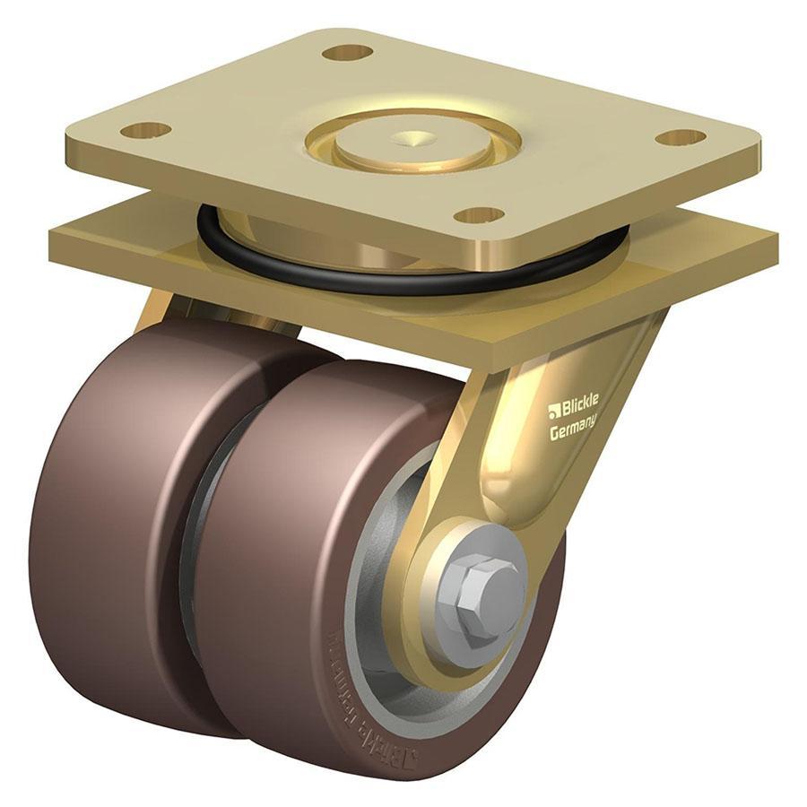 LSD - Rueda giratoria doble de acero soldado para trabajo pesado