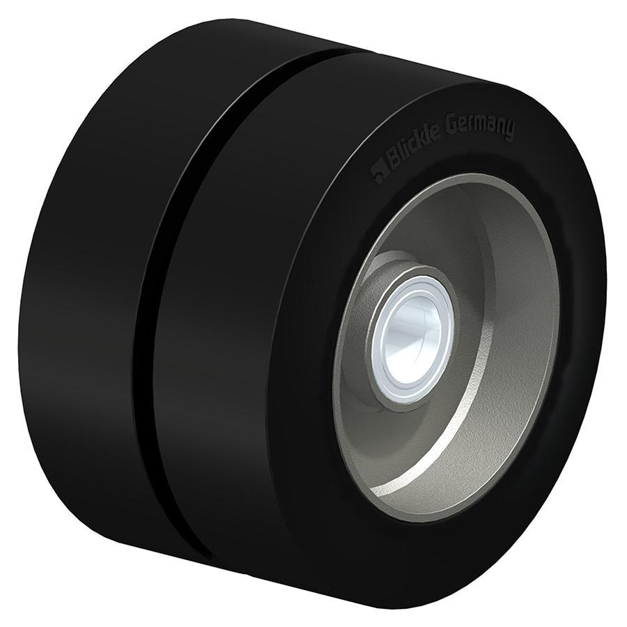 DS - Ruedas gemelas de alta resistencia con neumáticos de caucho macizo elástico