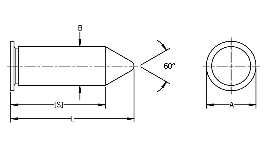 GN Pasadores guía para paneles delgados