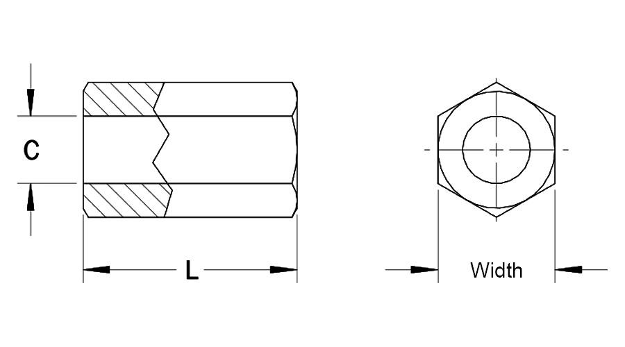 HSP Espaçadores Hexagonais
