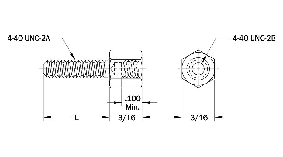 HJS Espaçadores Hexagonais Tipo Jack