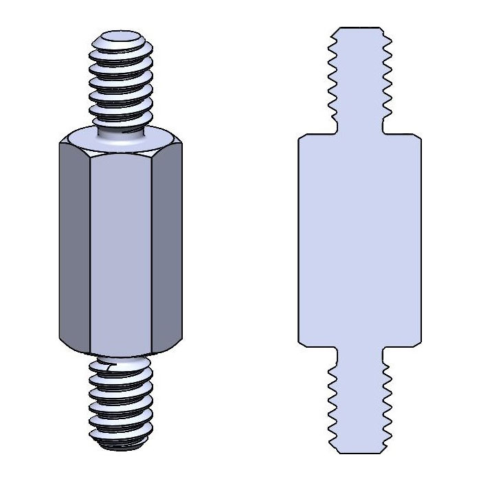HMM Separadores macho-macho hexagonales