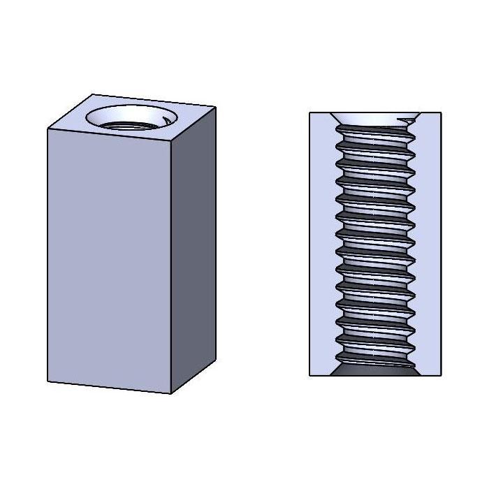 SST Separadores cuadrados hembra-hembra