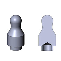 BS13 Pinos Esféricos de Fixação por Recalque