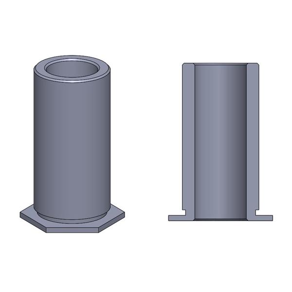 TR Espaçadores autotravantes para painéis finos Thru Hole